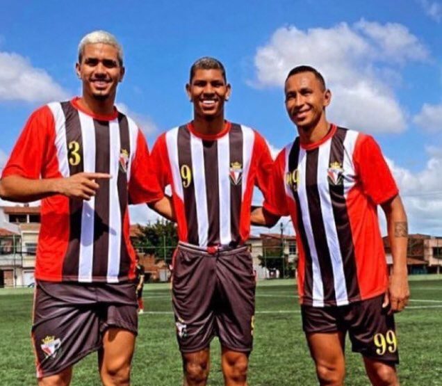 Diney, Marcos Victor e Ciel em jogo beneficente.