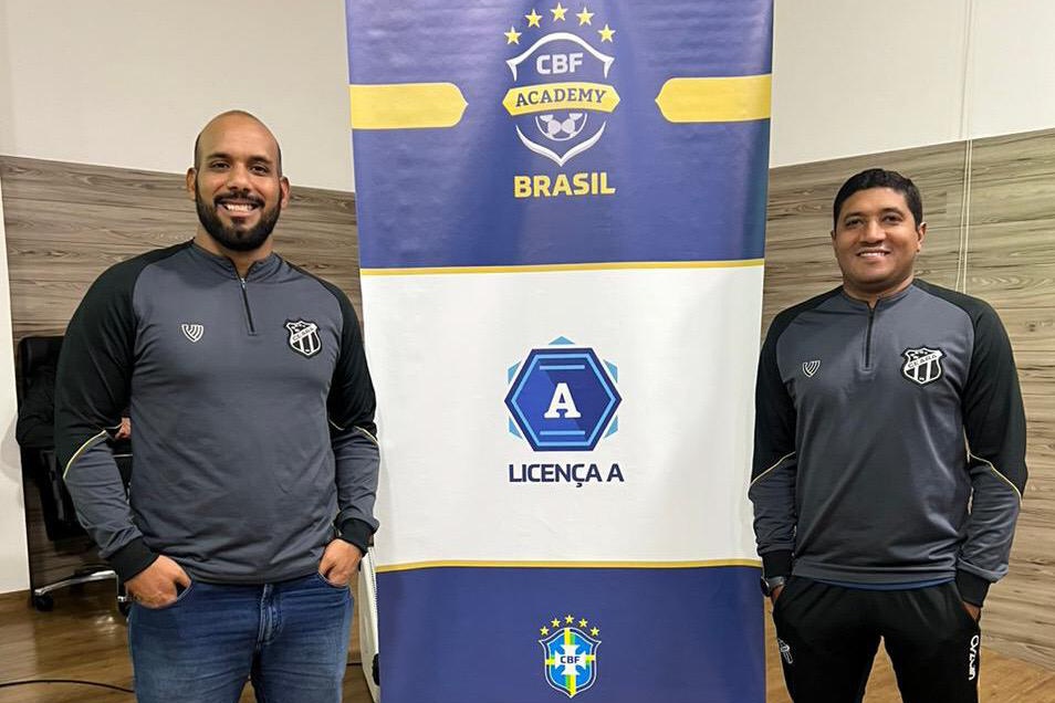 Alison Henry e Rangel Rodrigues, técnico e auxiliar do Sub-20 do Ceará.