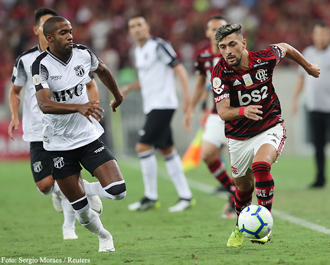 Ceará foi derrotado para o Flamengo pelo mesmo placar.