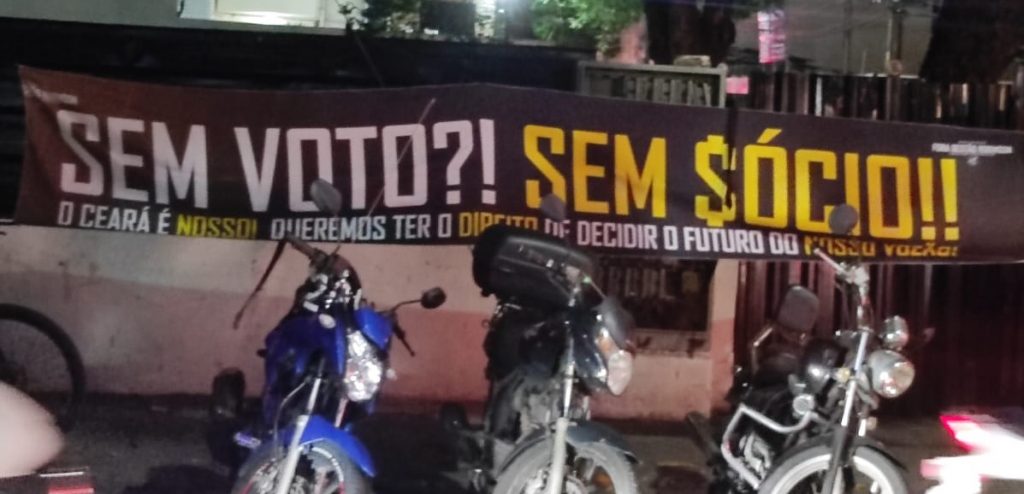 Manifestação da torcida do Ceará