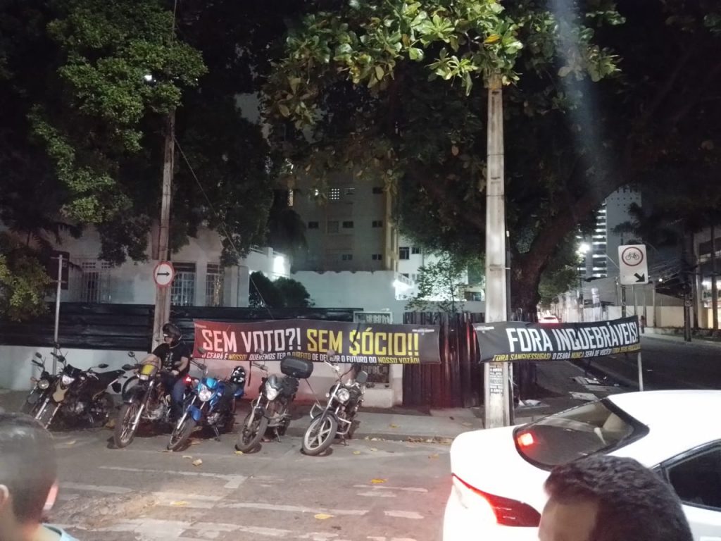 Manifestação torcida do Ceará