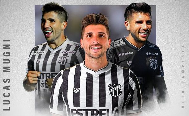 Lucas Mugni, novo meia do Ceará.