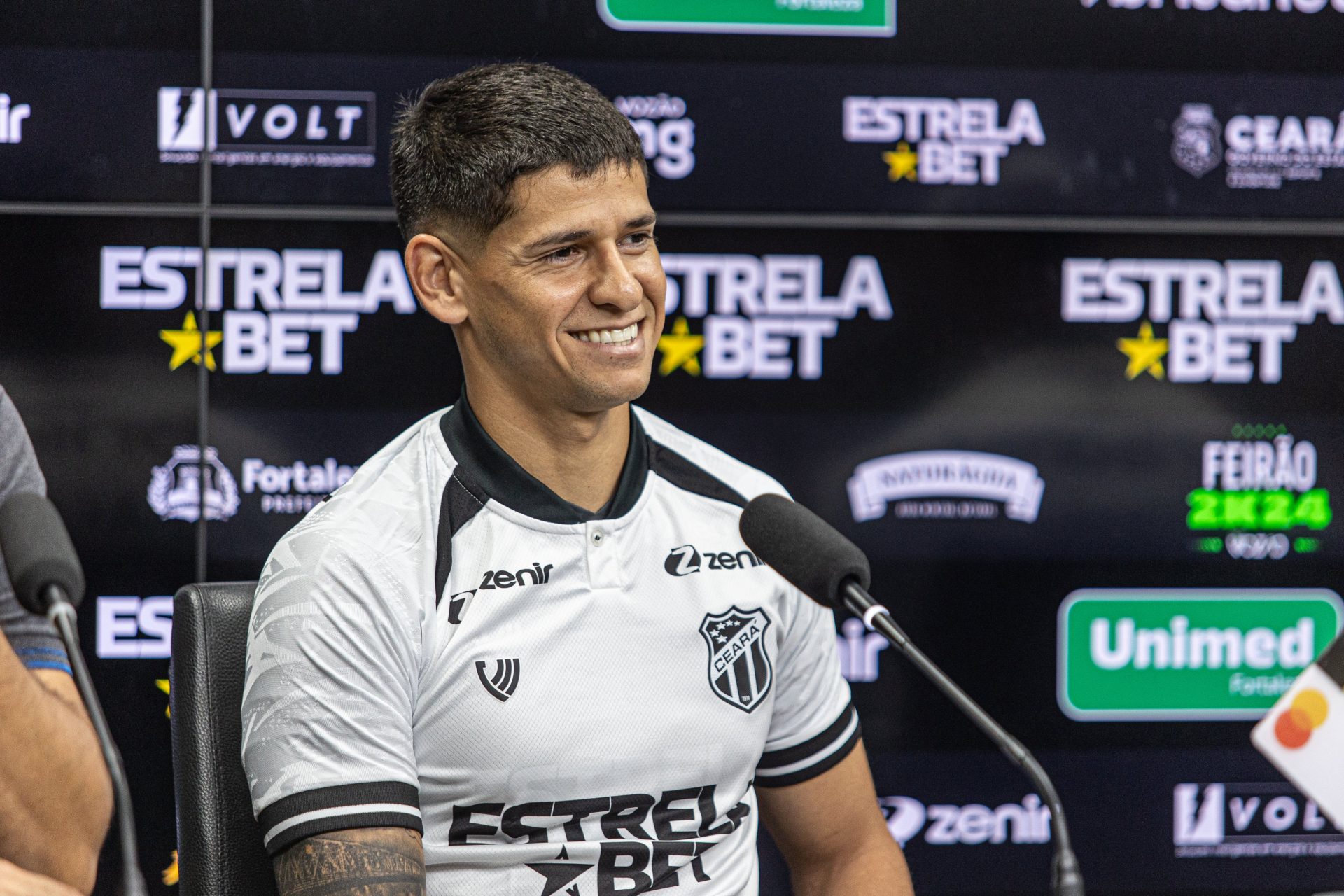 Facundo Barceló, novo centroavante do Ceará
