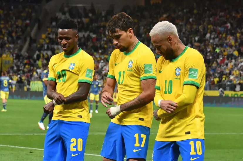 Vinicius Junior, Lucas Paquetá e Neymar