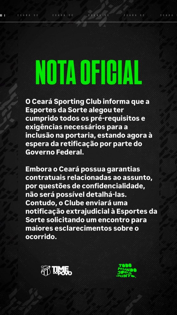 Nota Ceará, Esportes da Sorte