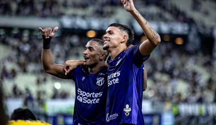 Saulo Mineiro e João Pedro Tchoca, jogadores do Ceará / Série B