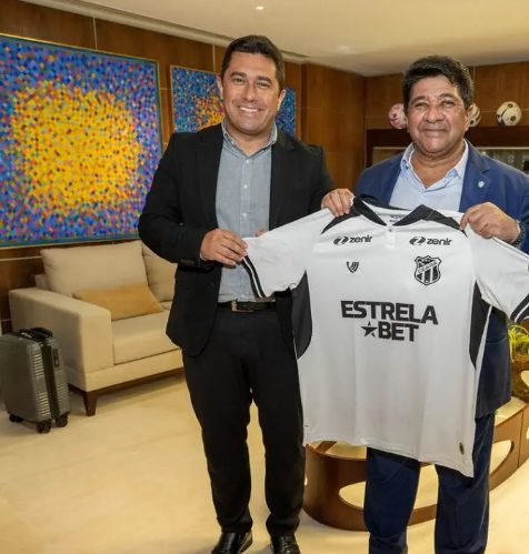 João Paulo Silva, presidente do Ceará, e Ednaldo Rodrigues, presidente da CBF.