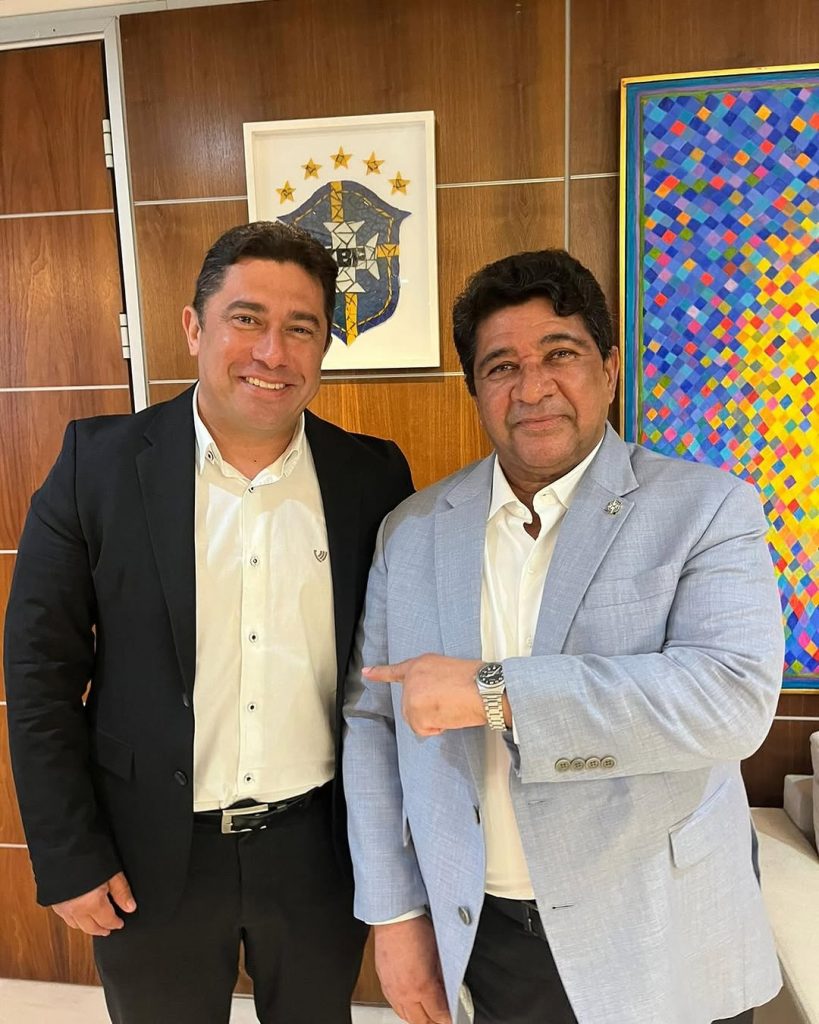 João Paulo Silva, presidente do Ceará, e Ednaldo Rodrigues, presidente da CBF.