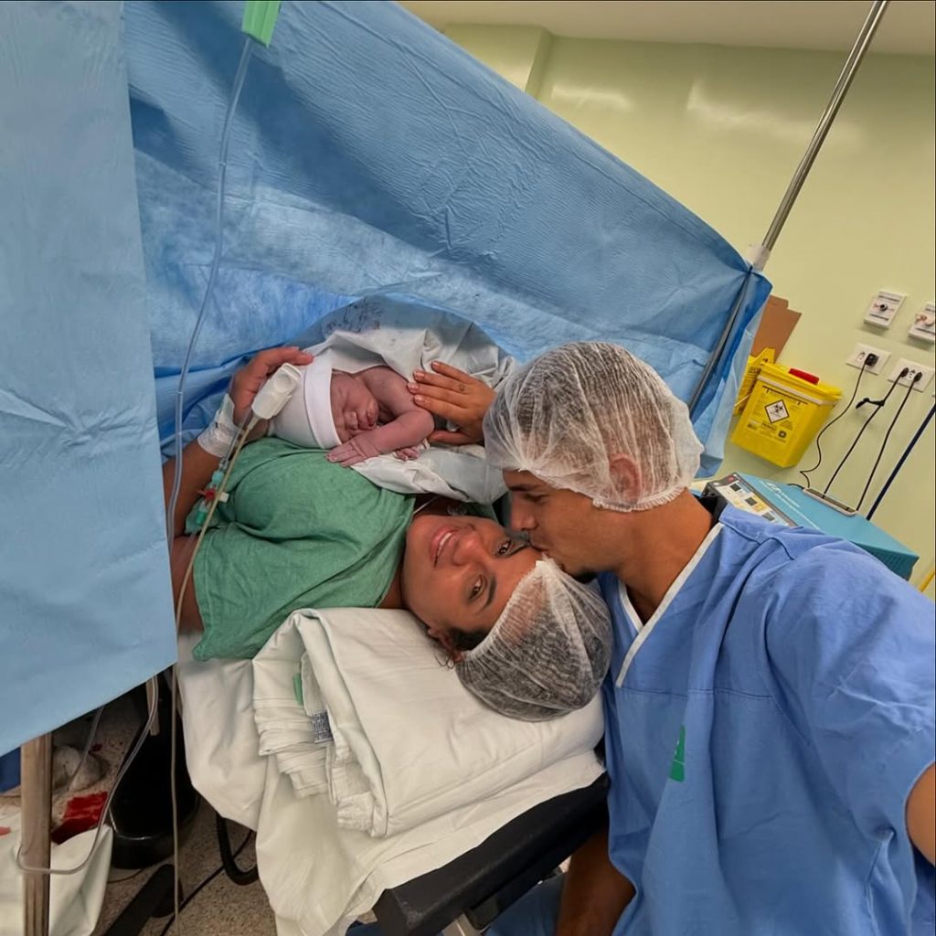 Nasce Yan, segundo filho de Bruno Ferreira, goleiro do Ceará. Foto: Arquivo pessoal
