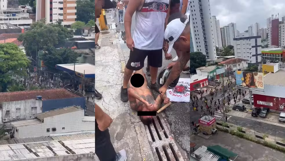 Briga entre Santa Cruz x Náutico