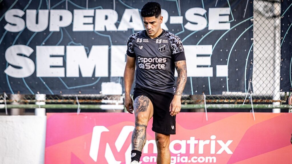 Jorge Recalde, meia do Ceará / Treino
